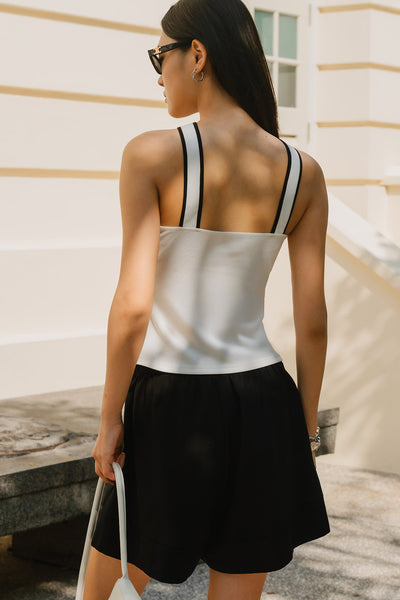 Meralda Padded Halter Top (White)