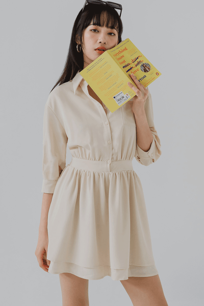 Captivate Shirt Dress (Buttermilk)