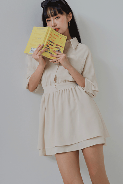 Captivate Shirt Dress (Buttermilk)