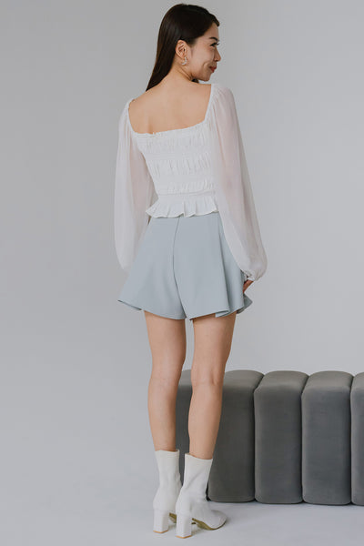 Éclat Dream Smocked Top (White)