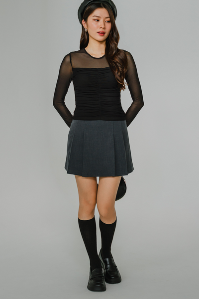 Rory Pleat Skort (Grey)