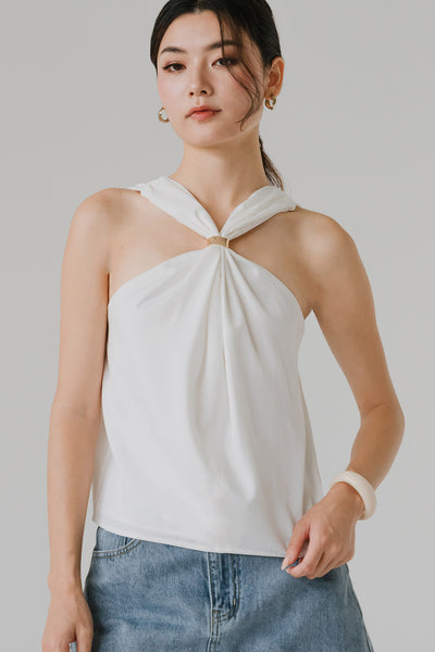 Khalessi Halter Top (White)