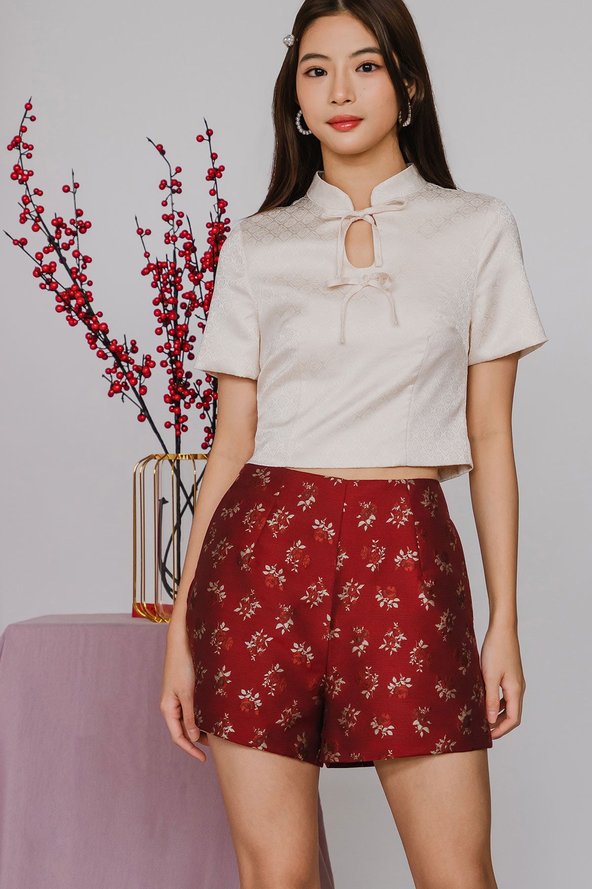 Jia & Bloom Shorts (Red)