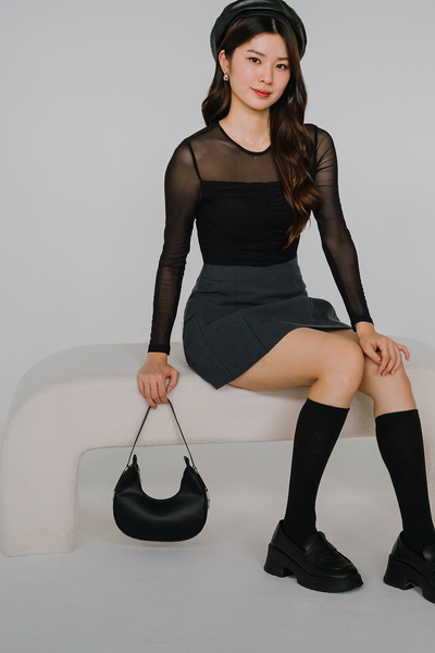 Rory Pleat Skort (Grey)