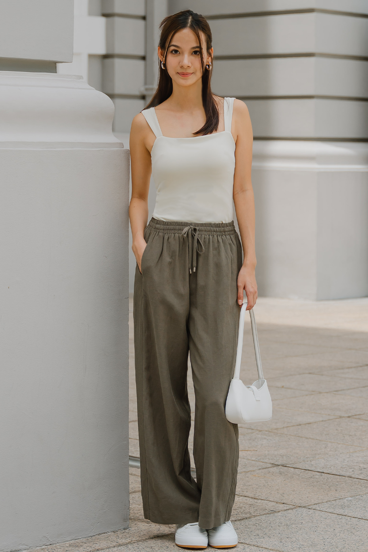 Cozy In Style Linen Pants (Olive)