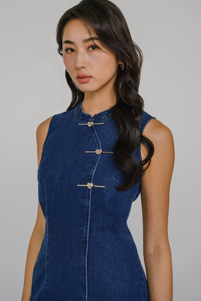 Preorder* Denim Charm Qipao