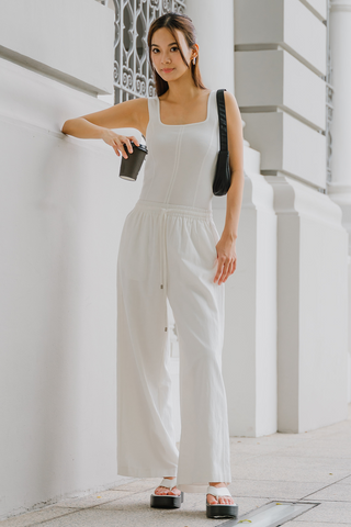 Cozy In Style Linen Pants (White)