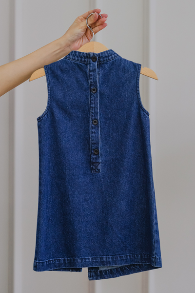 Preorder* Mini Denim Charm Dress