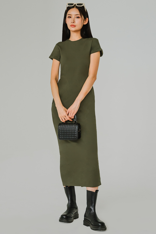 Easy Breezy Cotton Dress (Olive)