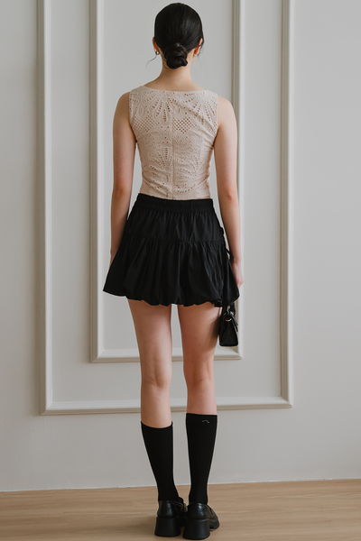 Cloudlet Pouf Skort (Black)