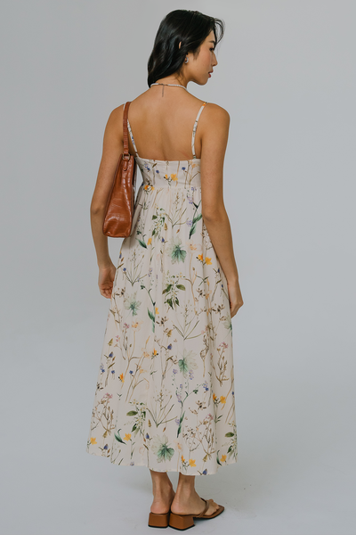 Preorder* Eternal Sunshine Padded Maxi Dress (Dandelion)