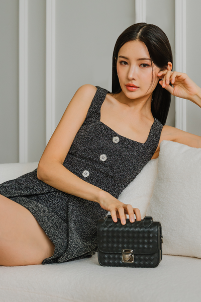 Tiffany's Tweed Top (Monochrome)