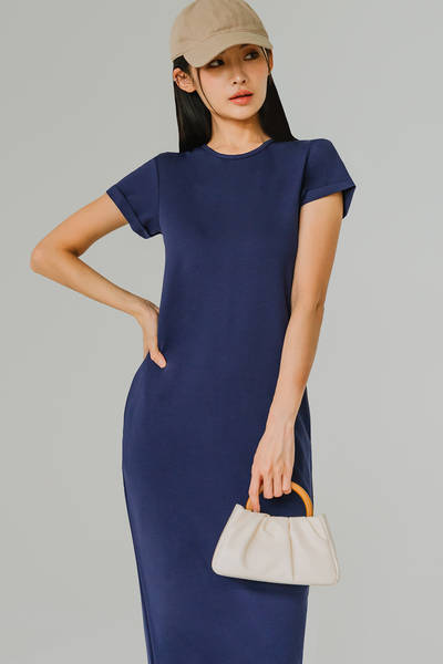 Easy Breezy Cotton Dress (Navy)