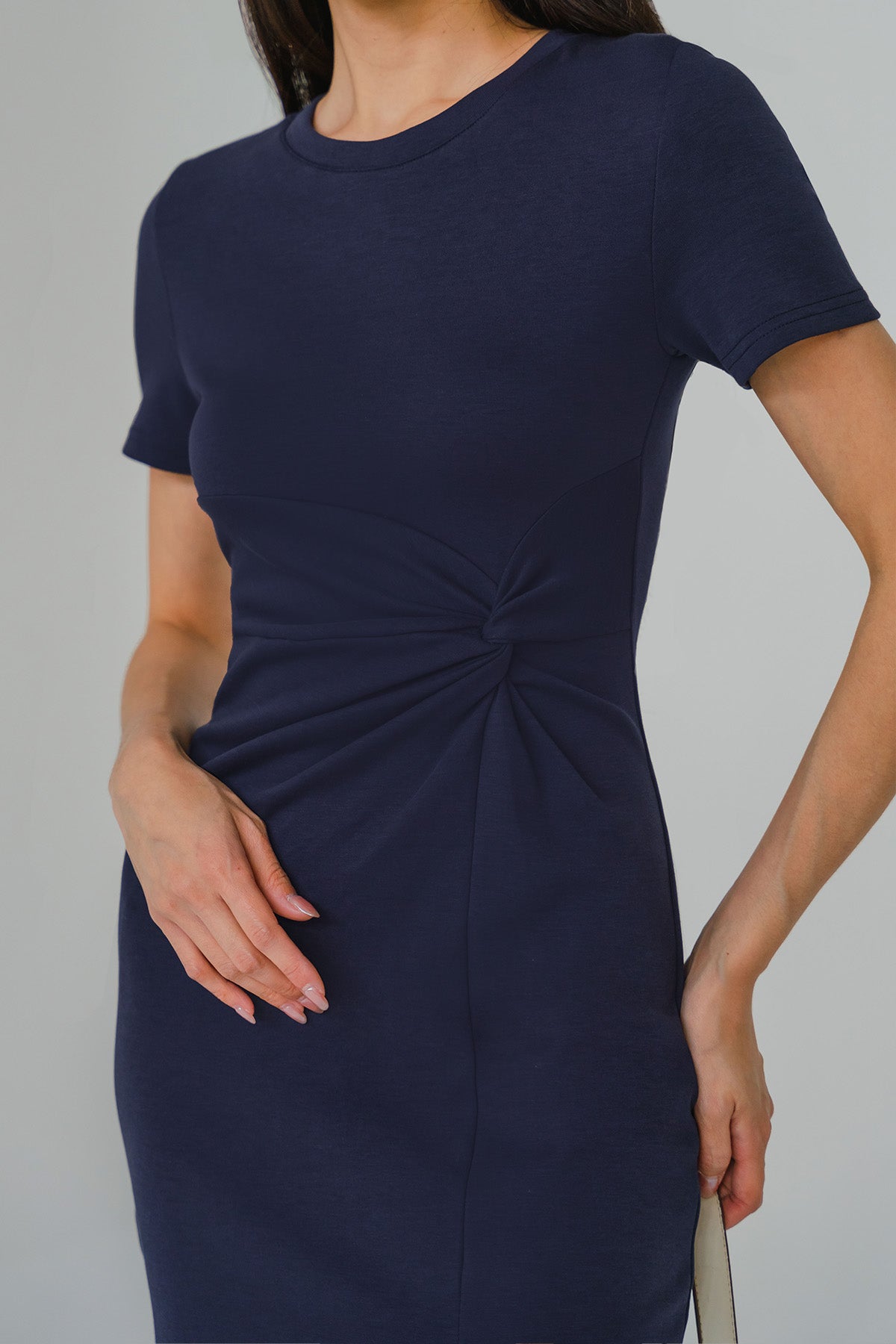 Round The Clock Midi Dress (Navy)