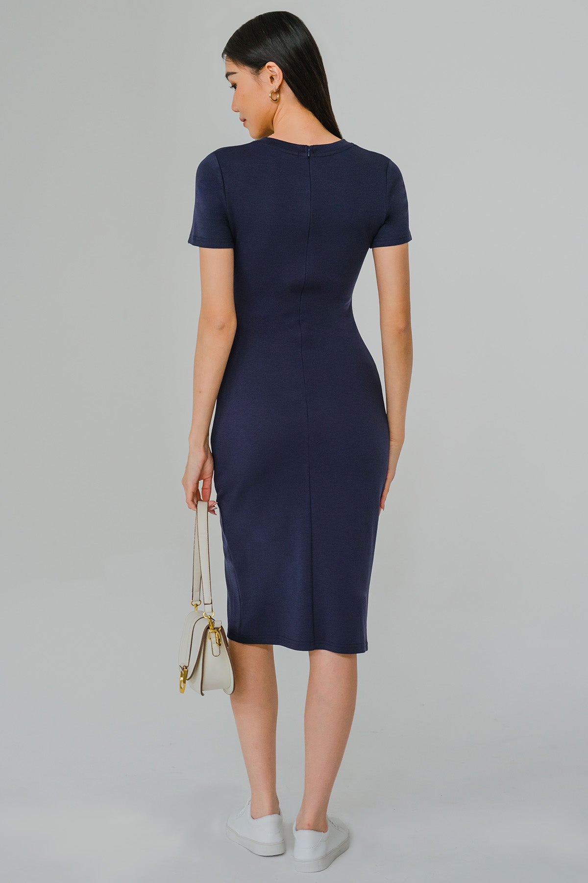 Round The Clock Midi Dress (Navy)