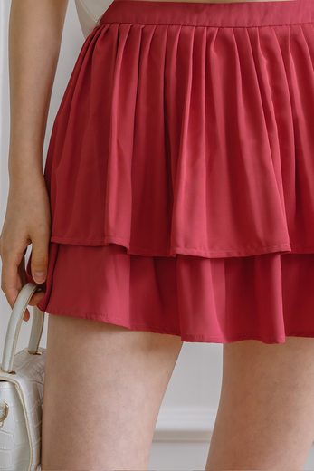 Blair Tier Skirt (Rose)