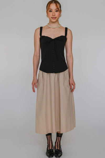 Serendipity Padded Bustier Top (Black)