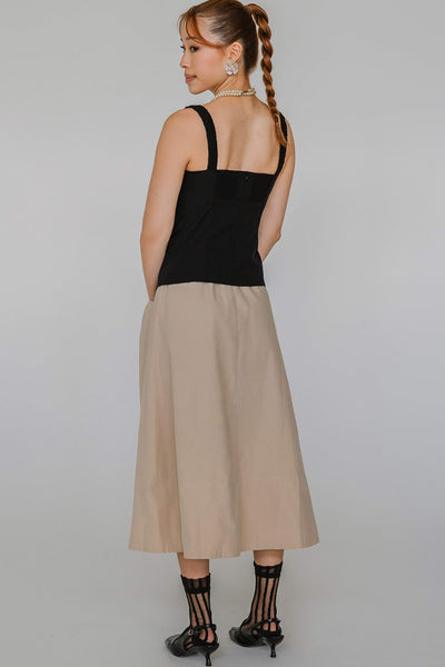 Serendipity Padded Bustier Top (Black)