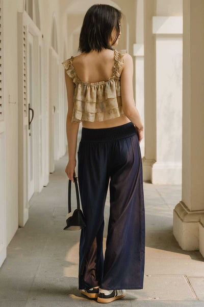 Floretta Ruffle Top  (Custard)