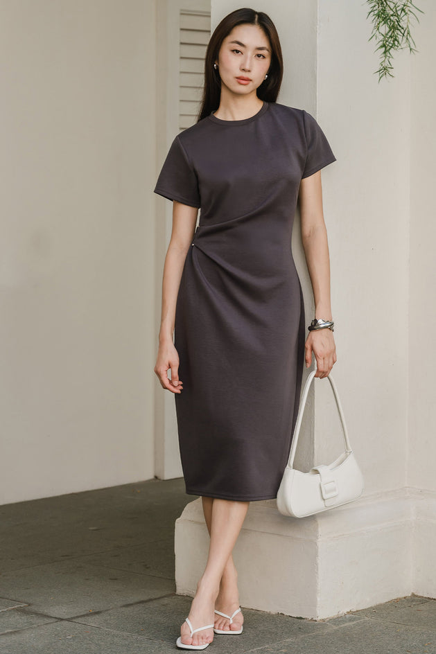 Eleanor Cotton Dress (Slate)