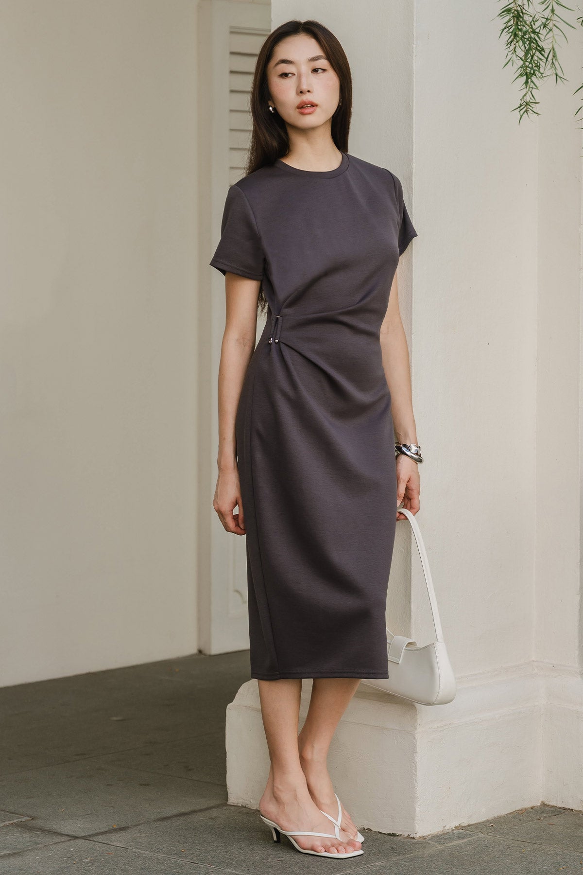 Eleanor Cotton Dress (Slate)