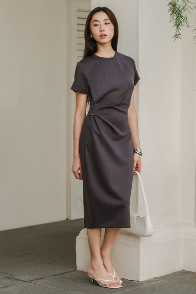 Eleanor Cotton Dress (Slate)