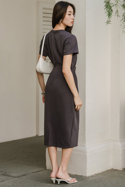 Eleanor Cotton Dress (Slate)