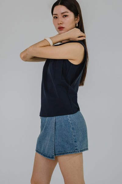 Taylor Denim Skort (Blue)