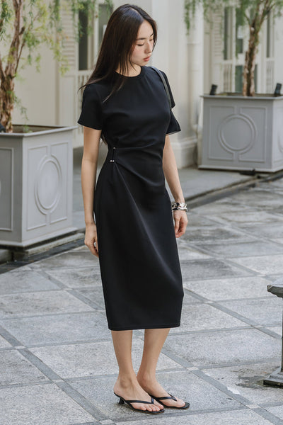 Eleanor Cotton Dress (Black)