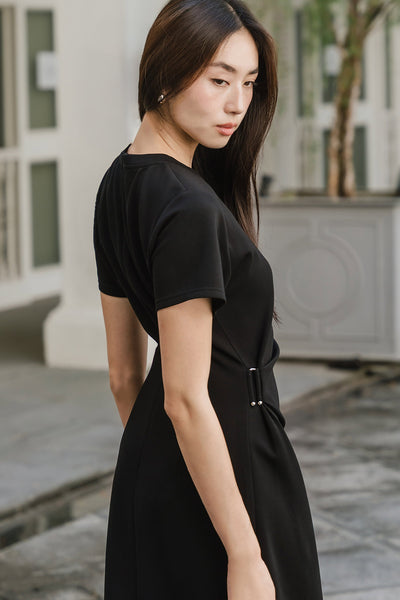Eleanor Cotton Dress (Black)