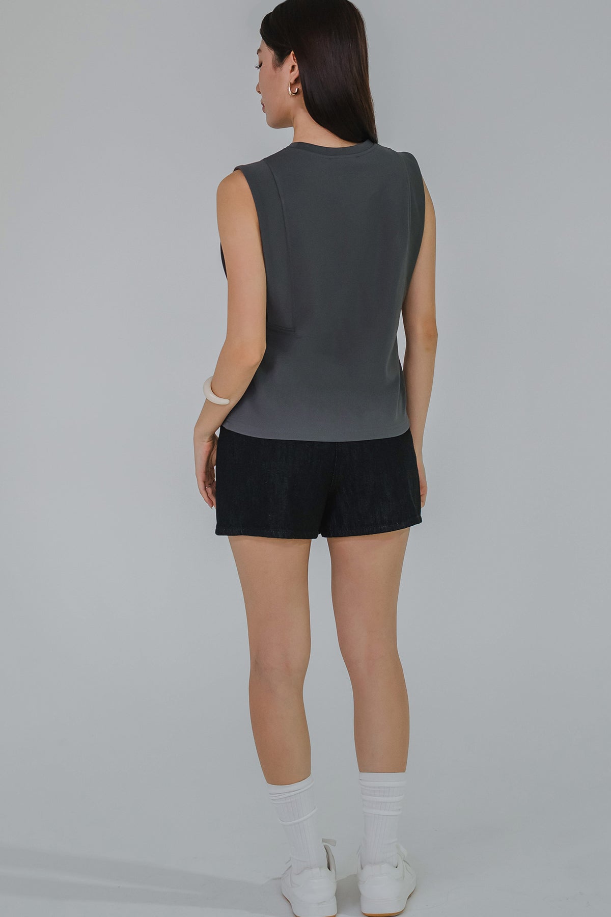 Taylor Denim Skort (Black)