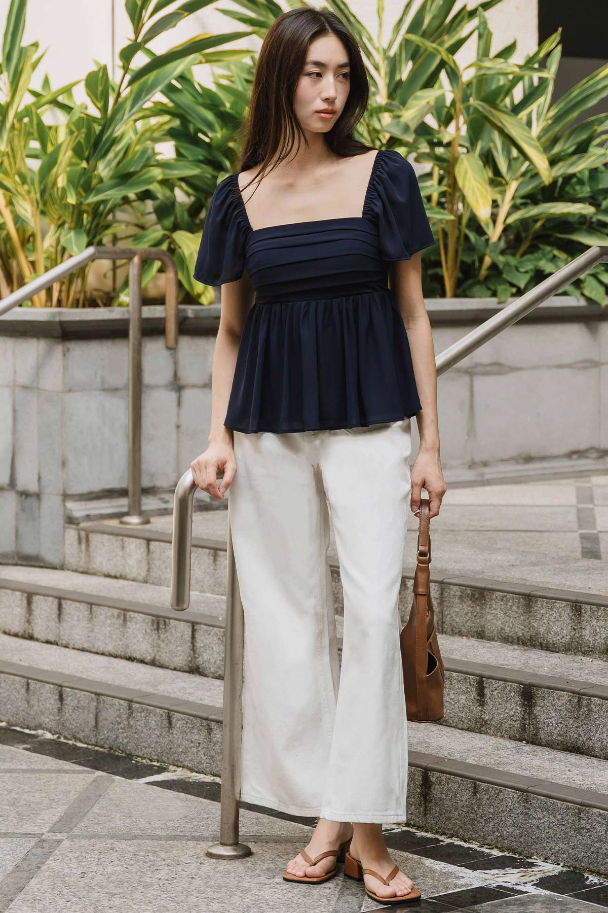 Christie Padded Top (Navy)