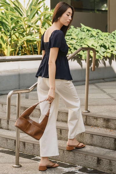 Christie Padded Top (Navy)