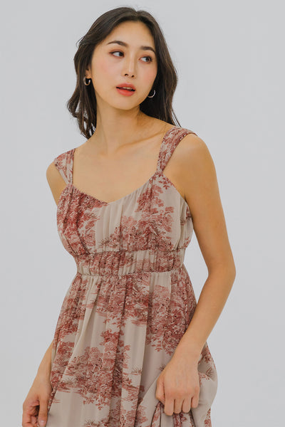 Wildflower Midaxi Dress (Red)