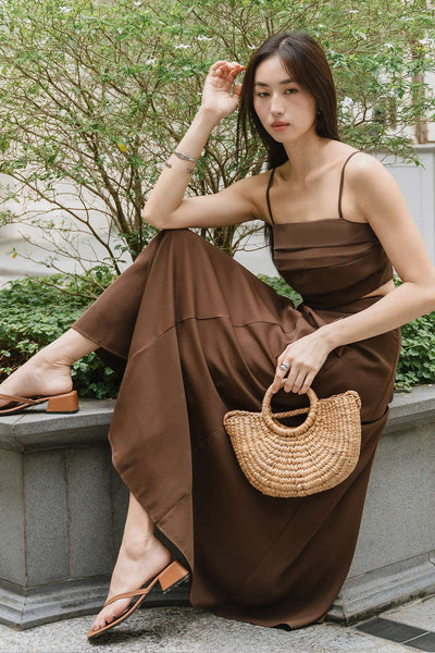 To The Shoreline Padded Top (Brown)