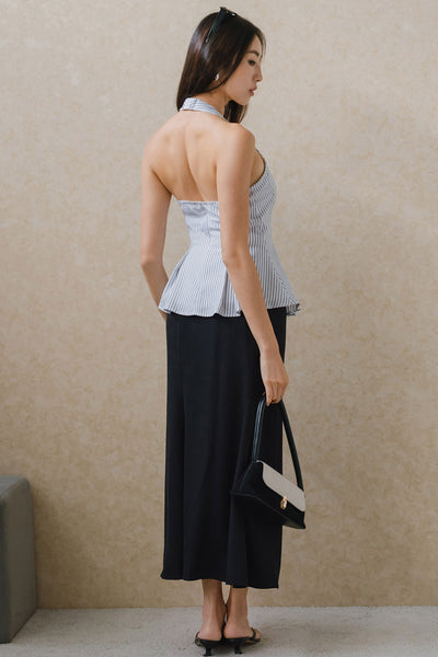 Kate Padded Halter Top (White)