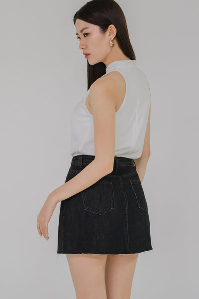 Cove Denim Skort (Black)
