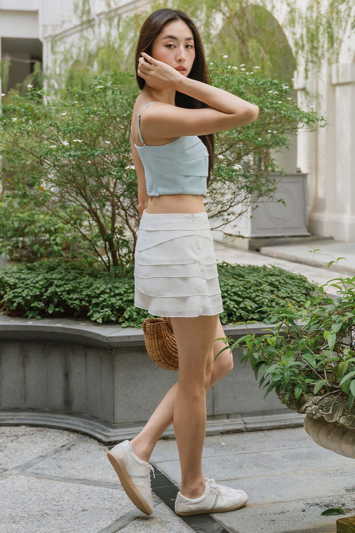 Katrice Mini Skort (White)