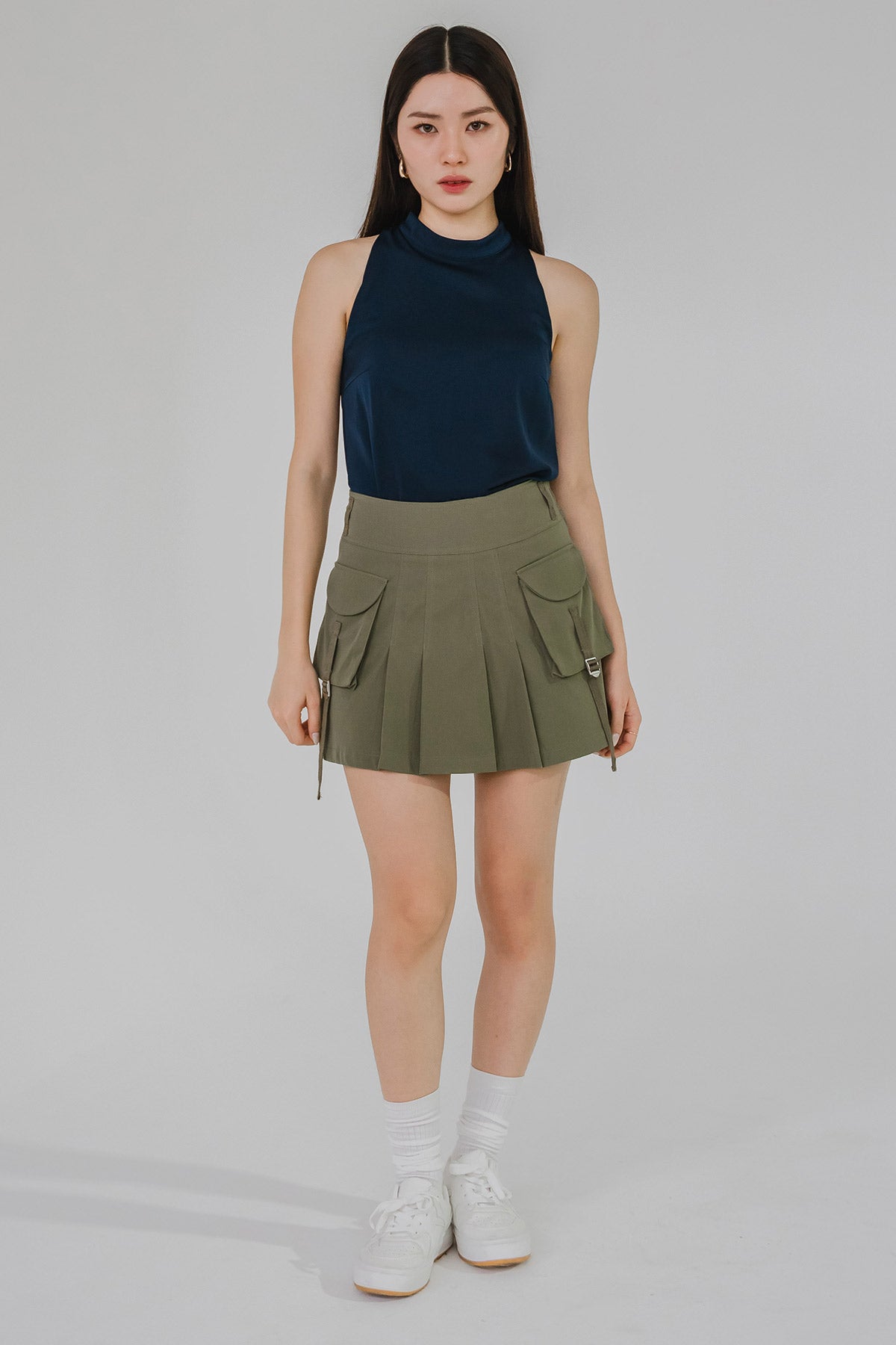 Issey Cargo Skort (Camo Green)