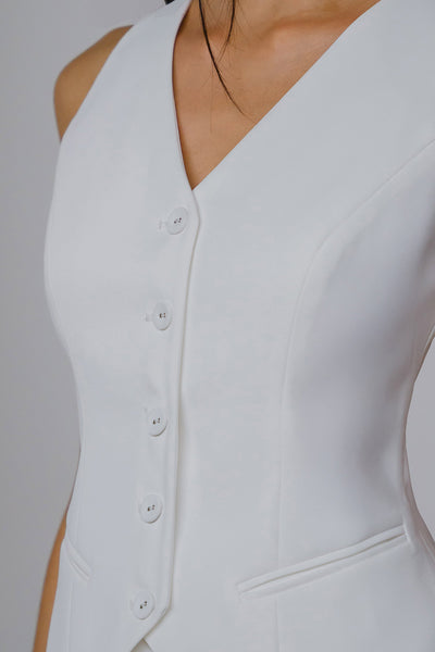 Beverly Vest Top (White)