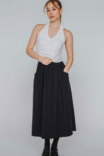 Sohee Padded Halter Top (White)