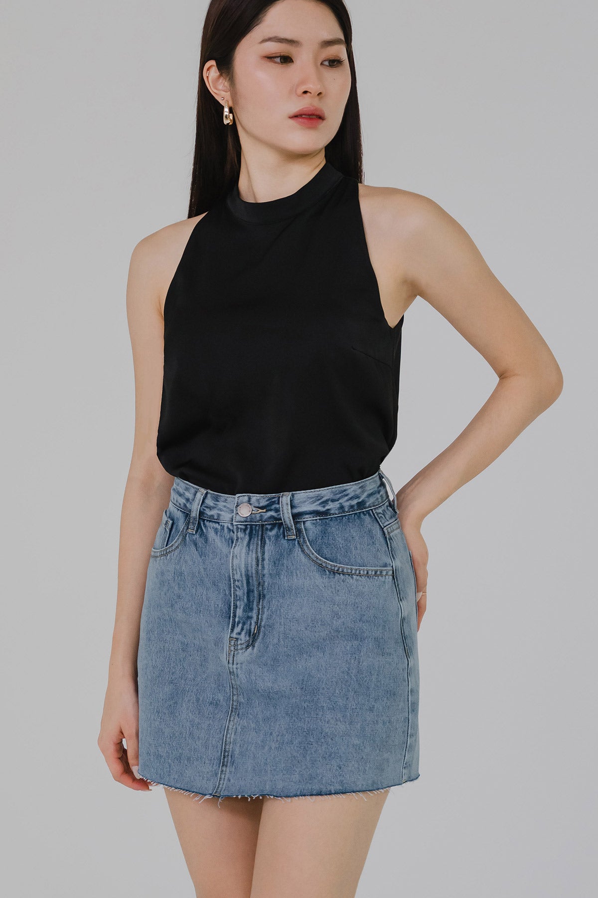 Cove Denim Skort (Blue)