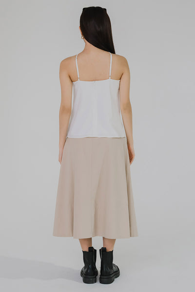 Melrose Padded Halter Top (White)