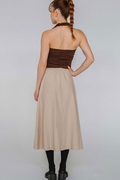 Sohee Padded Halter Top (Espresso)