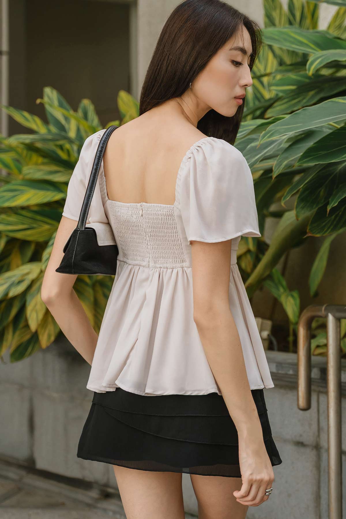 Christie Padded Top (Light Taupe)