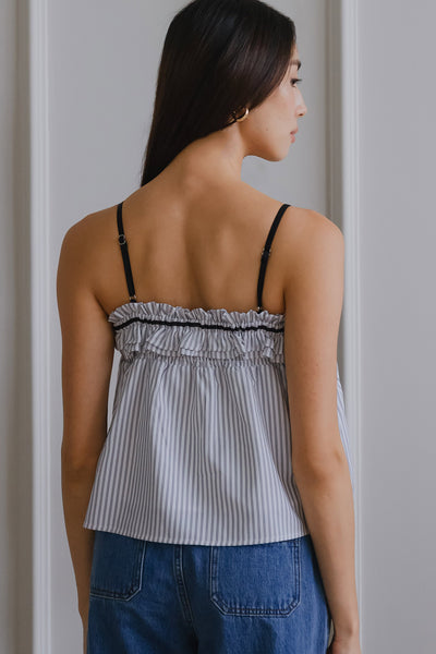 Agnes Padded Tie Top (White)