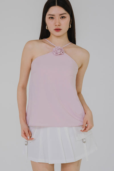 Melrose Padded Halter Top (Pink)