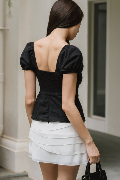 Pera Padded Top (Black)