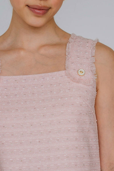 Afterglow Tweed Top (Pink)