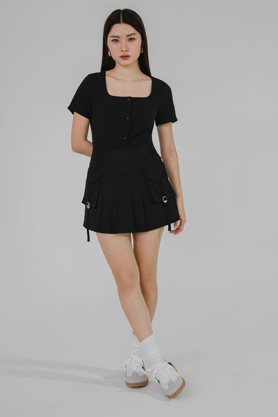Issey Cargo Skort (Black)